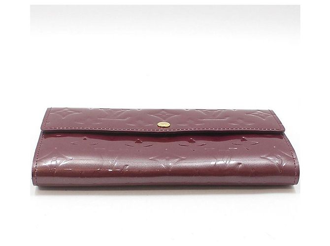 Louis Vuitton Cartera Long Sarah Monogram Vernis Púrpura - vista 5