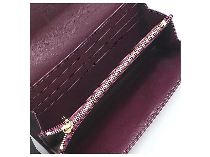 Louis Vuitton Cartera Long Sarah Monogram Vernis Púrpura - vista 9