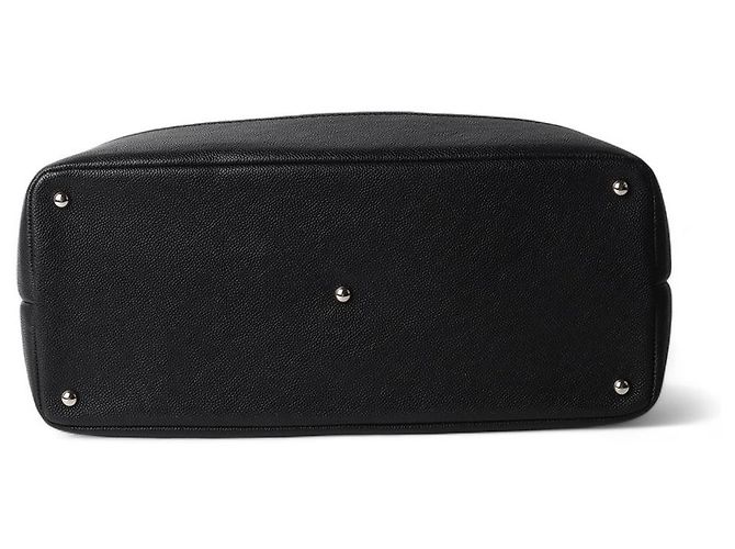 Chanel Shopper Coin in Caviar Trapuntato in Agnello Nero - vista 6