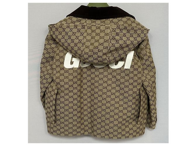 Gucci Abrigo de mezcla de algodón y lona GG Multicolor - vista 2