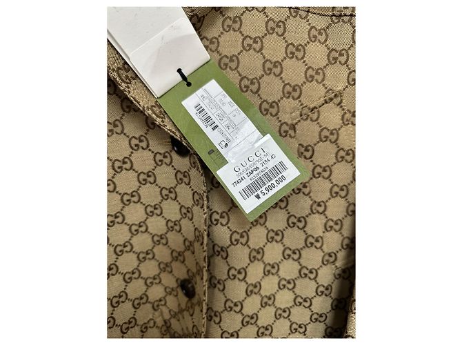 Gucci Abrigo de mezcla de algodón y lona GG Multicolor - vista 8