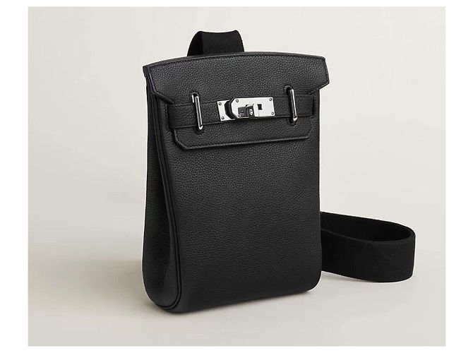 Hermès Kelly Hackado PM Black Silver Stamp Nero - vista 10