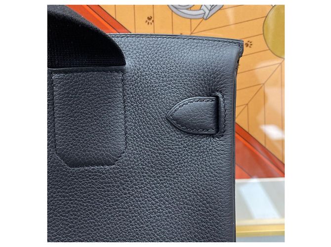 Hermès Kelly Hackado PM Black Silver Stamp Nero - vista 6