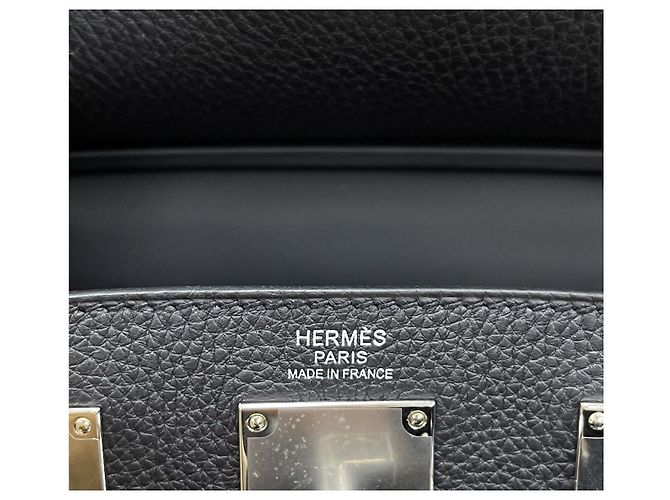 Hermès Kelly Hackado PM Black Silver Stamp Nero - vista 8