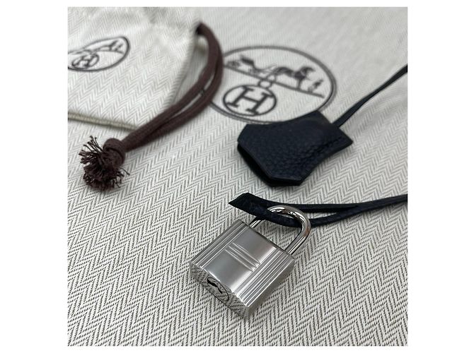 Hermès Kelly Hackado PM Black Silver Stamp Nero - vista 9