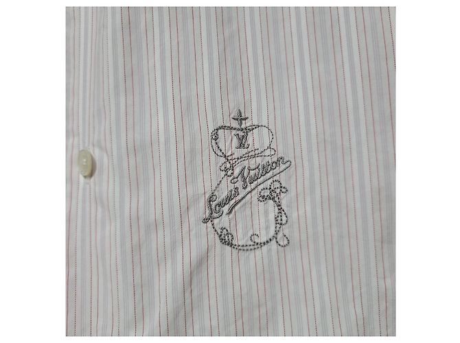 Louis Vuitton Kurzarmhemd mit Spray-Monogramm-Print Silber - Ansicht 4