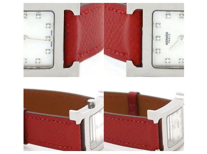 Hermès Acero, Nácar, Diamante Roja - vista 6
