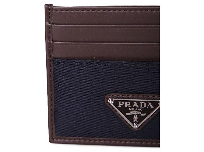 Prada Speedlock Re-Nylon Leather Card Holder - view 5