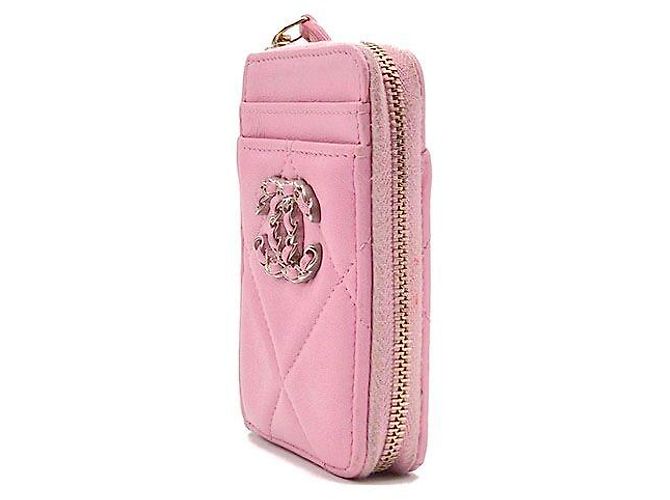 Chanel 19 Chanel Münz- und Kartenetui Pink - Ansicht 2