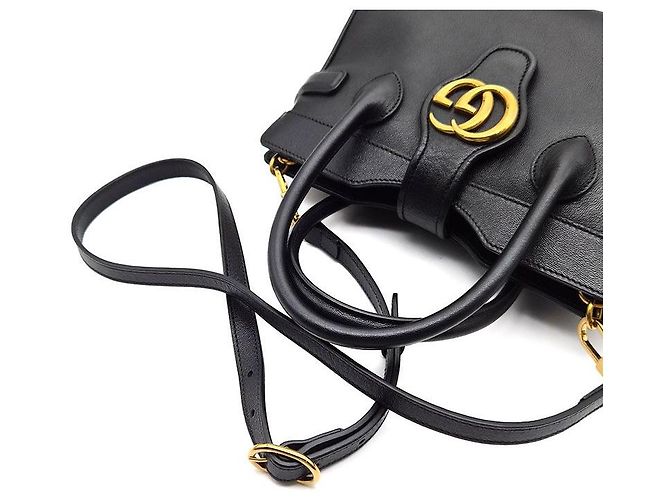 Gucci Borsa a mano e a tracolla GG Marmont Small Nero - vista 5