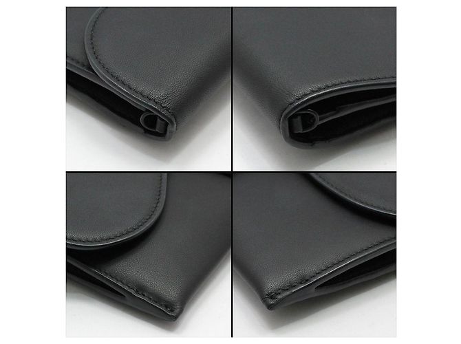 Dior Borsa a tracolla WOC Saddle in pelle nera opaca Nero - vista 11