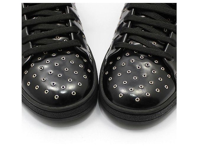 Louis Vuitton Sneakers in vernice nera con occhielli Nero - vista 9