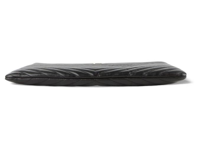 Saint Laurent Clutch Porta Documenti Monogram Matelassé Large Nero - vista 6