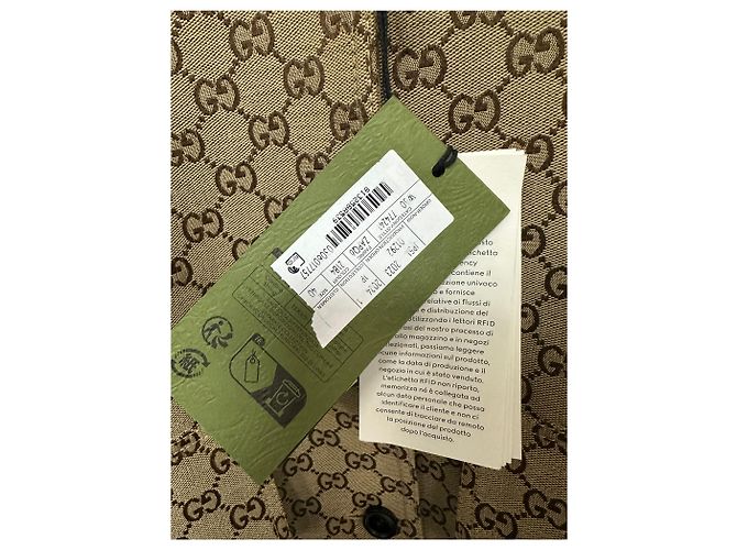 Gucci Abrigo de lona de mezcla de algodón GG Dorado - vista 8
