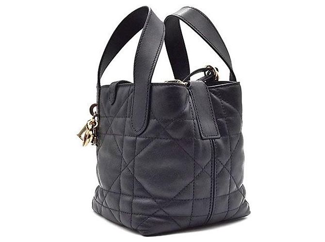 Christian Dior Trousseau Vertical Nano Schwarz - Ansicht 2