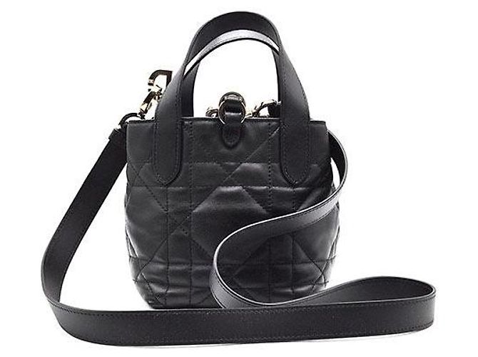 Christian Dior Trousseau Vertical Nano Schwarz - Ansicht 3