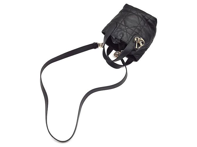 Christian Dior Trousseau Vertical Nano Schwarz - Ansicht 4