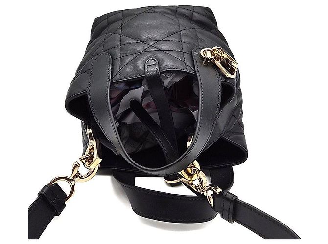 Christian Dior Trousseau Vertical Nano Schwarz - Ansicht 6