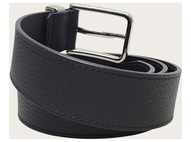 Louis Vuitton Cintura Pont Neuf in pelle nera Trousseau Nero - vista 4