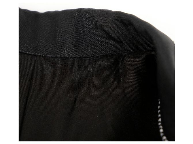 Louis Vuitton Black and White Check Polyester Blend Oversized Blazer - view 10