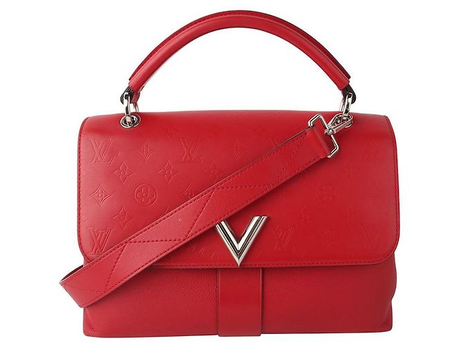 Louis Vuitton Borsa a tracolla Berry con un manico Rosso - vista 8