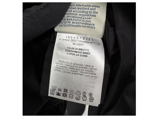 Moncler Chloe Damen Lang Daunenjacke Schwarz - Ansicht 10