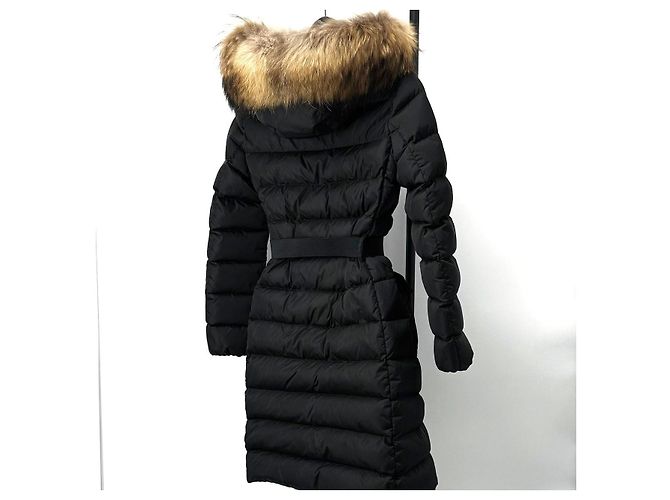 Moncler Chloe Damen Lang Daunenjacke Schwarz - Ansicht 2