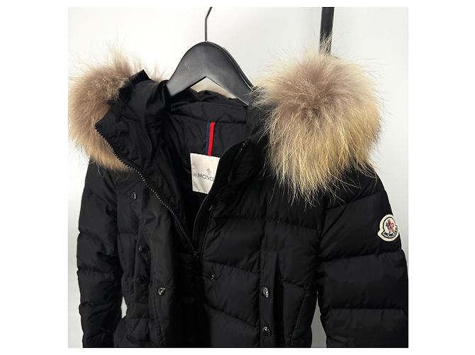 Moncler Chloe Damen Lang Daunenjacke Schwarz - Ansicht 3
