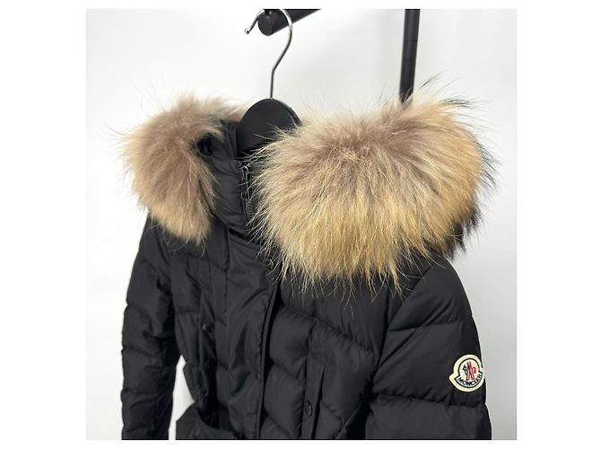Moncler Chloe Damen Lang Daunenjacke Schwarz - Ansicht 4