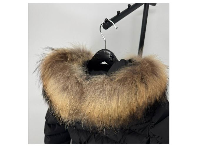 Moncler Chloe Damen Lang Daunenjacke Schwarz - Ansicht 6