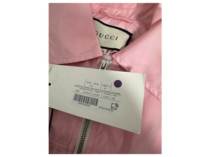 Gucci Rosa bestickte Kitten Jacke Pink - Ansicht 7