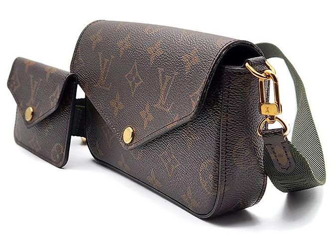 Louis Vuitton Tracolla Monogram Felicie Strap Go Nero - vista 2
