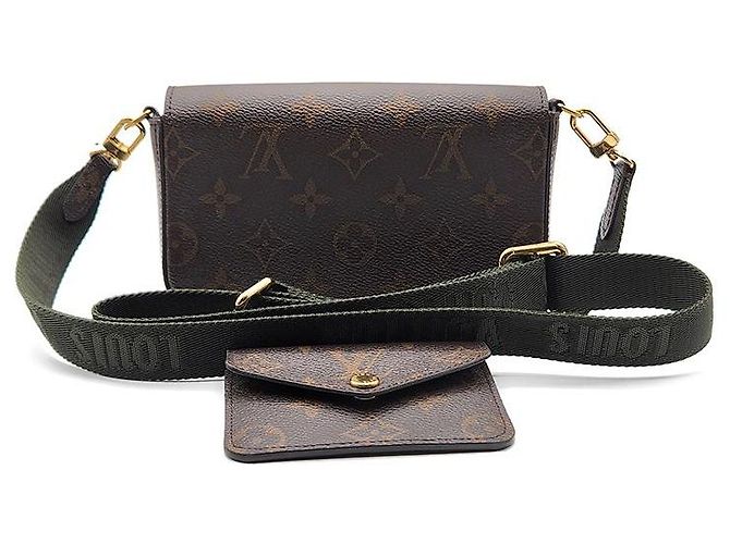Louis Vuitton Tracolla Monogram Felicie Strap Go Nero - vista 3