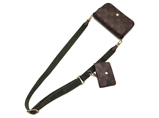 Louis Vuitton Tracolla Monogram Felicie Strap Go Nero - vista 4