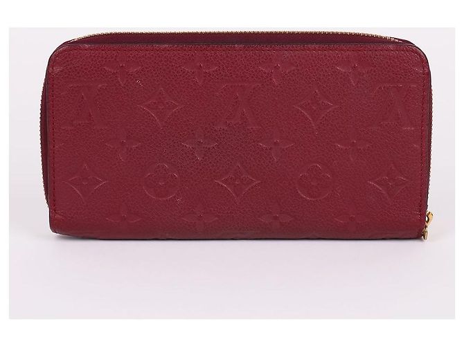 Louis Vuitton Portafoglio lungo con zip Amarante Burgundy Rosso - vista 5