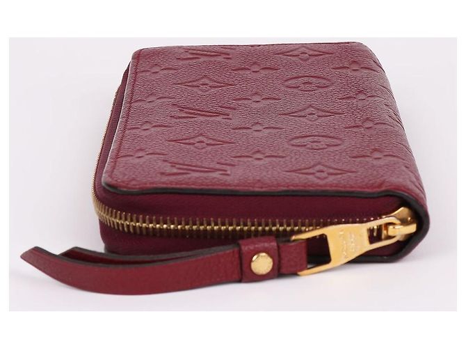 Louis Vuitton Portafoglio lungo con zip Amarante Burgundy Rosso - vista 6