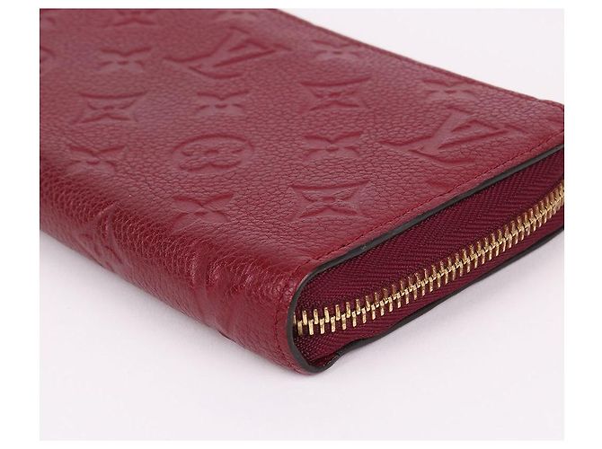 Louis Vuitton Portafoglio lungo con zip Amarante Burgundy Rosso - vista 8