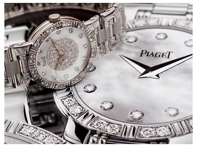 Piaget Dancer Damenuhr in Gold, klein, Perlmutt und Diamant Weiß - Ansicht 22