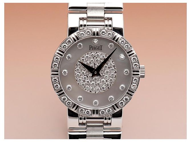 Piaget Dancer Damenuhr in Gold, klein, Perlmutt und Diamant Weiß - Ansicht 7