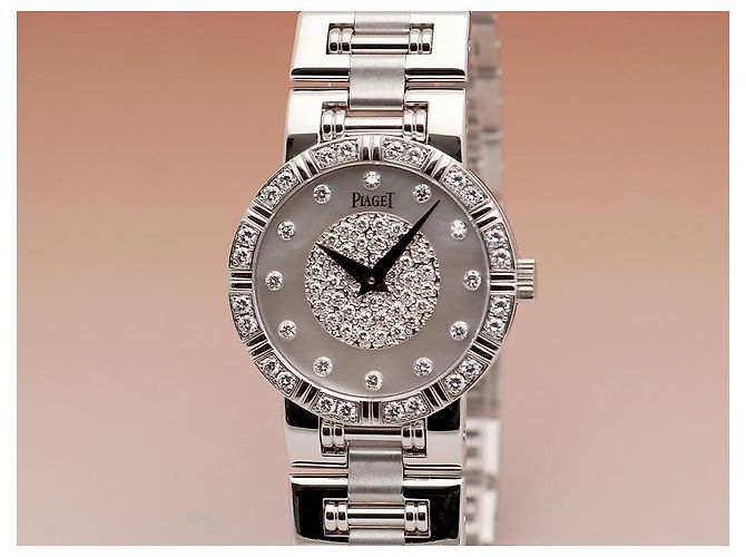 Piaget Dancer Damenuhr in Gold, klein, Perlmutt und Diamant Weiß - Ansicht 8