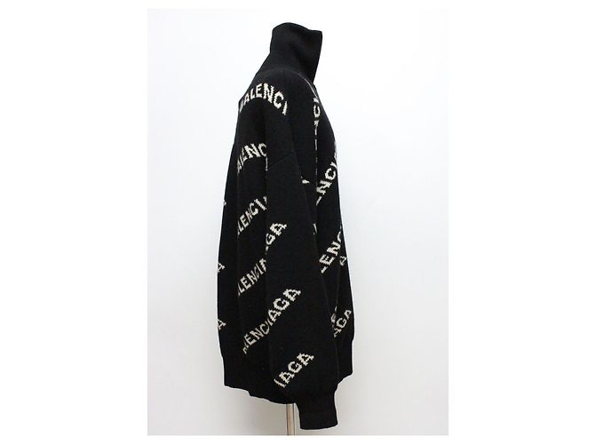 Balenciaga Multi-Logo Half-Zip Knit Multiple colors - view 4