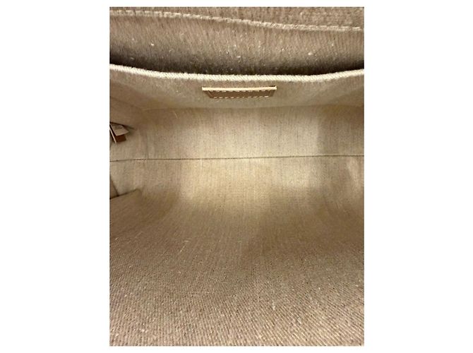 Chloé Borsa Tote Woody Medium Beige Marrone - vista 12