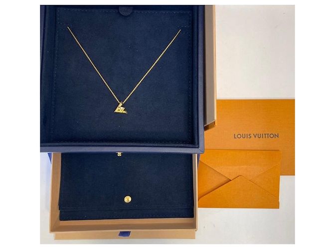 Louis Vuitton Pendente LV Bolt Small in oro giallo con diamante - vista 2