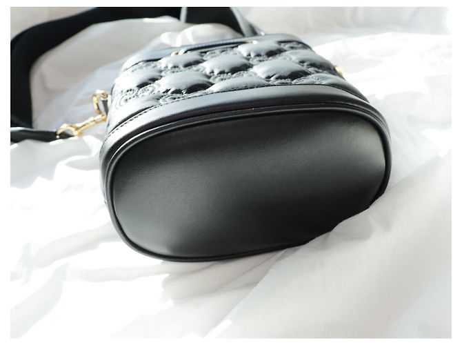 Gucci Mini bucket bag GG Matelassé Nero Multicolore - vista 3