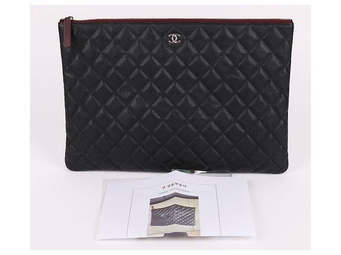 Chanel Clutch Large Caviar Nero - vista 12