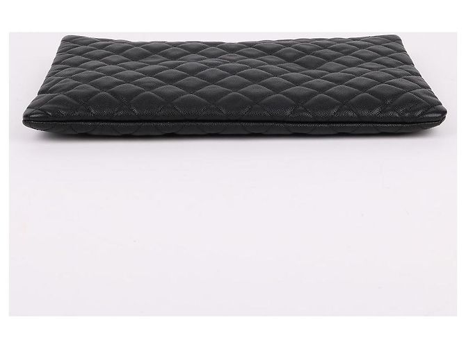 Chanel Clutch Large Caviar Nero - vista 8
