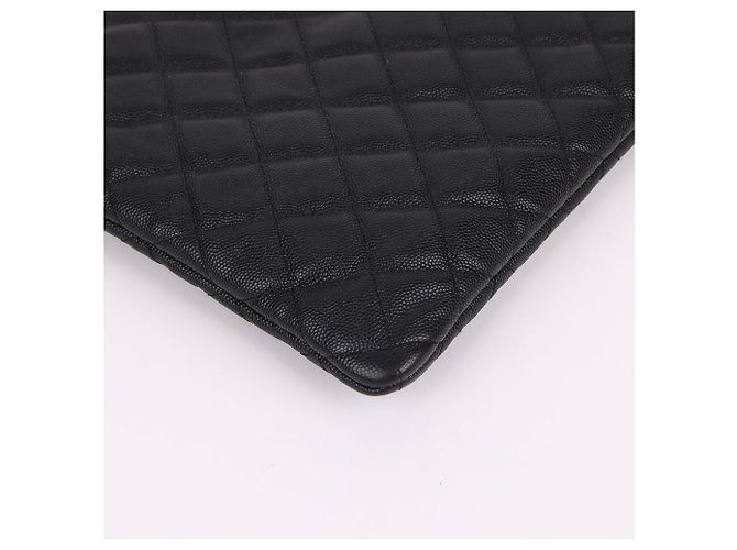Chanel Clutch Large Caviar Nero - vista 9