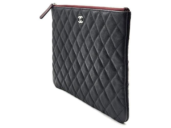 Chanel Clutch Caviar New Medium Nero - vista 2
