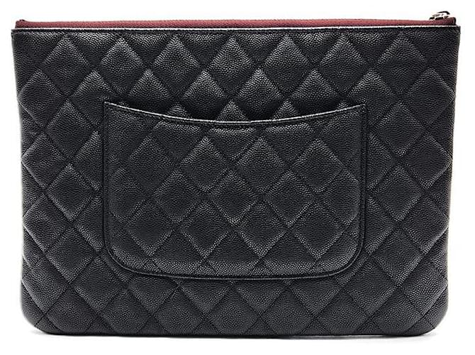 Chanel Clutch Caviar New Medium Nero - vista 3
