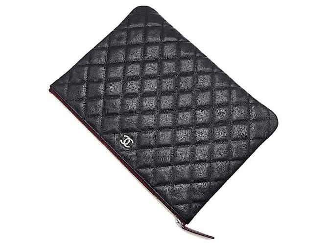 Chanel Clutch Caviar New Medium Nero - vista 4